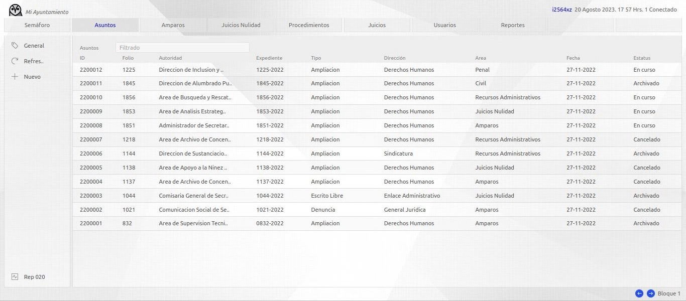 Sistema de software crm erp juridico - lista