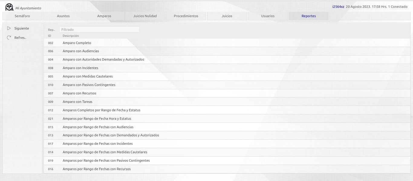 Sistema de software crm erp juridico - reportes